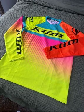 Klim Men's Multi-Color Performance Jersey - Neon Yellow & Orange